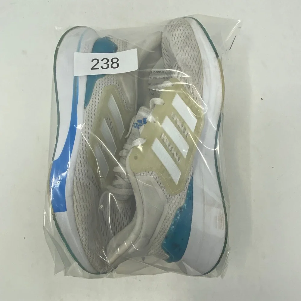 Adidas EQ21 Run White Blue Running Shoes Sneakers GX9797 Mens Size 7